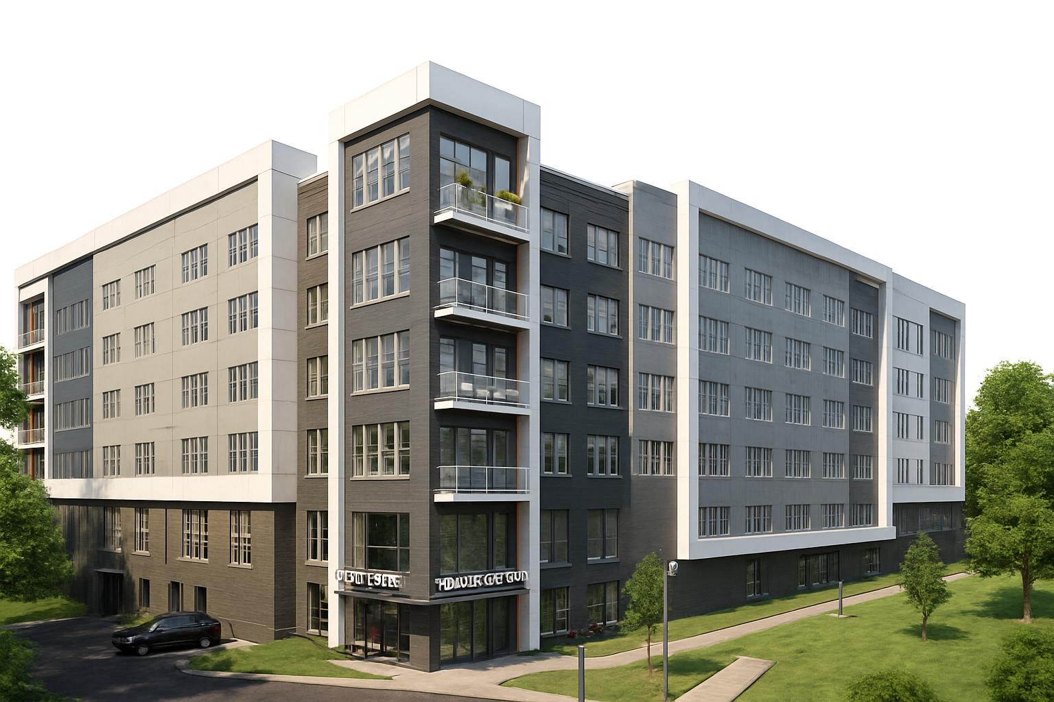 Modern apartment building representing rental income protection and comprehensive coverage for multi-unit properties